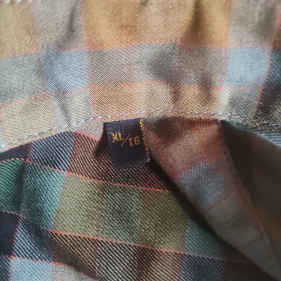 Viyella Shirt Men XL Cotton Wool Blend Plaid Check Shirt Made in Canada - Picture 4 of 11